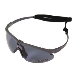 Nuprol Battle Pros Grey Frame Tinted Lens Glasses 6042