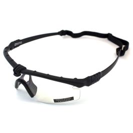 Nuprol Battle Pros Black Frame Clear Lens Glasses 6042