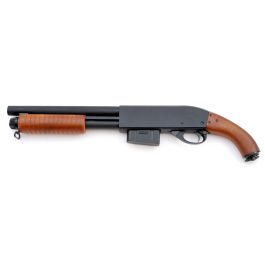 ACM CA870 Style Full Metal 6mm Airsoft Sawn Off Pump Action Shotgun RIF Discontinued