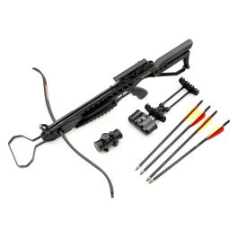Anglo Arms 175lb Panther Black Tactical Stock Crossbow