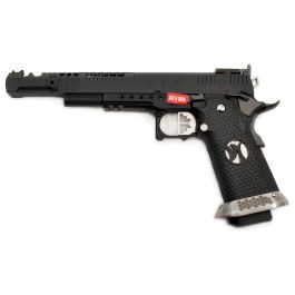 Armorer Works HX2402 .38 SuperComp Black Race Pistol 6mm Gas Blow Back RIF GBB