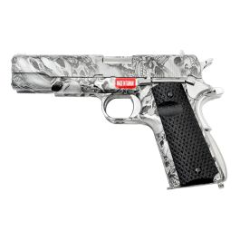 Armorer Works MX0100 Double Barrel Skull Water-Transfer 6mm Airsoft Gas Blow Back Pistol RIF GBB Discontinued