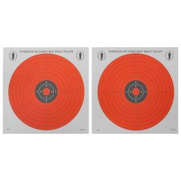 Bisley 50 14cm Red Day Glow Targets BITPDG