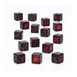 Warhammer 40000 black Templars Dice Set - 55-51