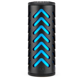 3 Legged Thing - The ModFather 1/2 Inch UNF Airgun Moderator - Chevron - Black / Blue 