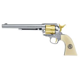 Umarex Colt SAA.45 7.5″ Peacemaker Silver & Gold .177 Pellet Co2 Air Pistol Discontinued