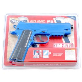 Crosman Air Mag 1911 Blue Co2 6mm BB Pistol Two Tone Discontinued