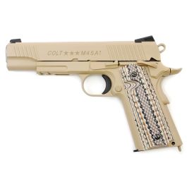 Cybergun Colt M45A1 1911 Rail Gun Tan 6mm GBB Co2 RIF