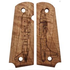 Swiss Arms Bomber Wood Grip Plates For 1911