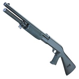 Double Eagle M56A Long Triple Shot Tactical 6mm Airsoft Shotgun RIF