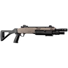 BO Manufacture Fabarm STF/12 11″ Compact Tan LR3003 6mm Airsoft Triple Shot Shotgun RIF Discontinued