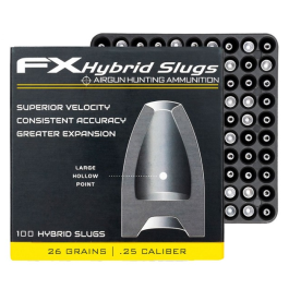 FX Hybrid Slug .25 26 Grain 100 Pellet Sleeve