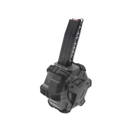 Armorer Works Hi-Capa Series Drum Magazine Black  (AW-DRMG07 - HX Series - Black)