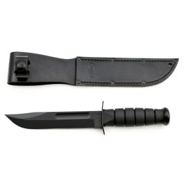 Ka-Bar Black Straight Edge Sheath Knife 1211 Discontinued