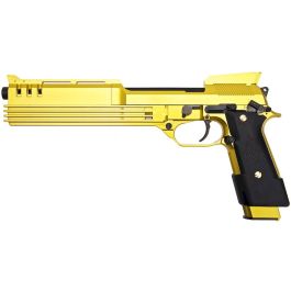 KSC Auto 9 C Gold Flake M93R 6mm Gas Blow Back Pistol RIF Discontinued