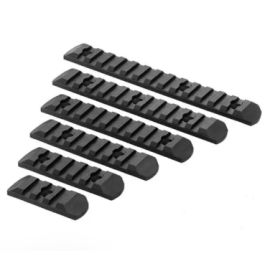 Rebel M/Lok / Keymod 6 Piece Polymer Rail Set - Black