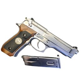 WE Samurai Edge M92 Airsoft Pistol Silver- Semi Only