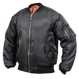 MA1 Style Bomber Jacket Black