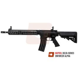Nuprol Delta Enforcer Alpha Black 6mm Airsoft RIF AEG Discontinued