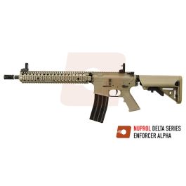 Nuprol Delta Enforcer Alpha Tan 6mm Airsoft RIF AEG X-Display Discontinued