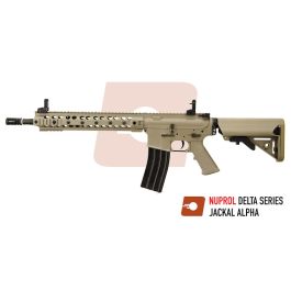Nuprol Delta Jackal Alpha Tan 6mm Airsoft RIF AEG Discontinued