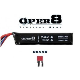 Oper8 11.1v 900MAH Mini Lipo - Deans