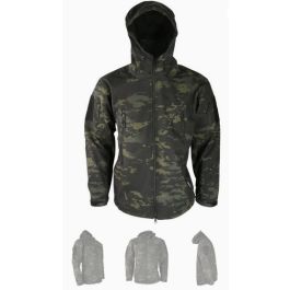 KombatUK Patriot Soft Shell Jacket - Black Camo