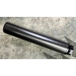 Silverback Carbon Suppressor 24mm CW Thread Long - SBA-SIL-37