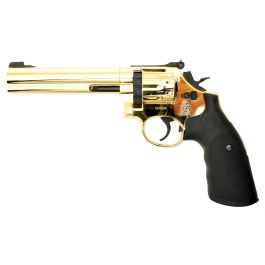 Smith & Wesson 686 Gold 6″ 10 Shot .177 Pellet Co2 Revolver Discontinued