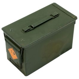 Ex-Army Surplus Ammo Tin Medium .50 Calibre