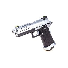 Vorsk Hi-Capa 4.3 Black/Chrome 6mm Airsoft GBB Pistol RIF  Discontinued