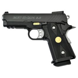 WE Baby Hi-Capa 3.8 Twilled Black 6mm Airsoft Gas Blow Back Pistol RIF GBB Discontinued