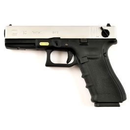 WE EU18 Silver Slide 6mm Airsoft GBB Pistol RIF Disc
