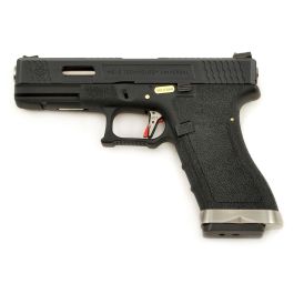 WE Force 17 Custom Black Slide 6mm Airsoft GBB Pistol RIF 