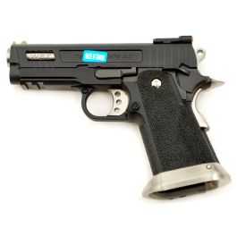 WE Force Hi-Capa 3.8 Velociraptor Black Slide 6mm Airsoft Gas Blow Back Pistol RIF GBB