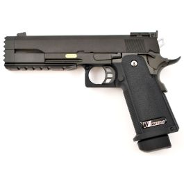 WE Hi-Capa 5.2R Black 6mm Airsoft Gas Blow Back Pistol RIF GBB