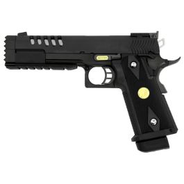 WE Hi-Capa 5.2K Black 6mm Airsoft Gas Blow Back Pistol RIF GBB