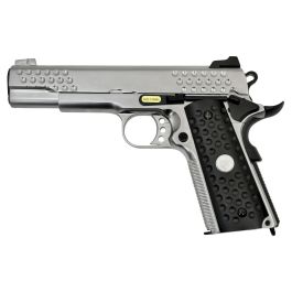 WE 1911 Knight Hawk Silver 6mm Airsoft Gas Blow Back Pistol GBB RIF