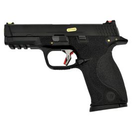 WE Force M&P Custom Gold Barrel Solid Slide 6mm Airsoft Gas Blow Back Pistol RIF GBB Discontinued