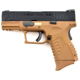 WE XDM Tan Compact 6mm Airsoft Gas Blow Back Pistol RIF