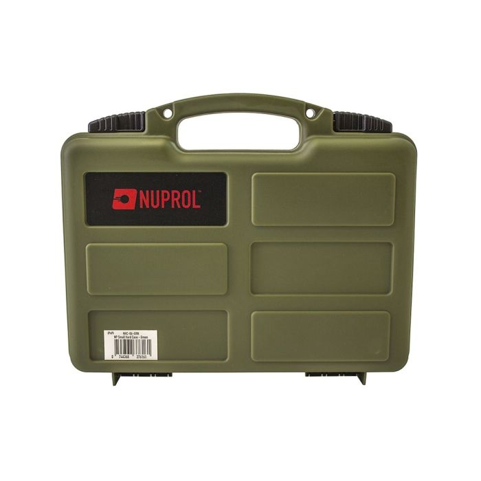 Nuprol Hard Pistol Case Green Wave Foam