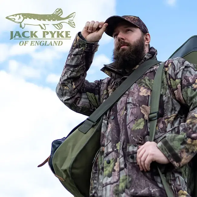 Our man in Jack Pyke outdoor gear and link to our Jack Pyke category
