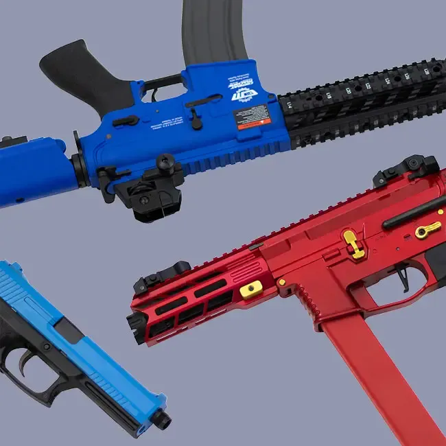 A selection of two tone Airsoft guns and link to ourAirsoft category