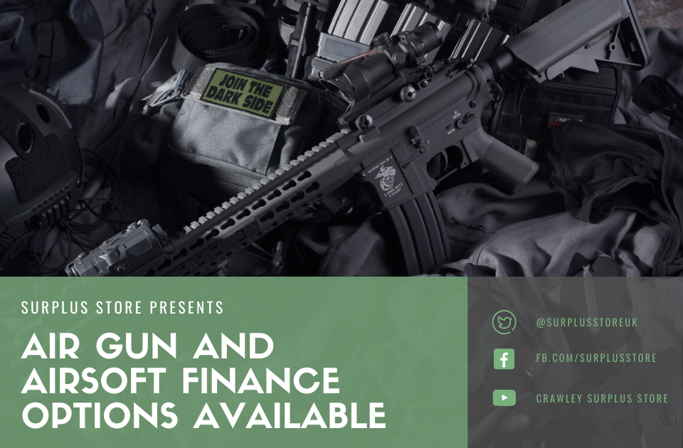 Air Gun and Airsoft Finance Options Available