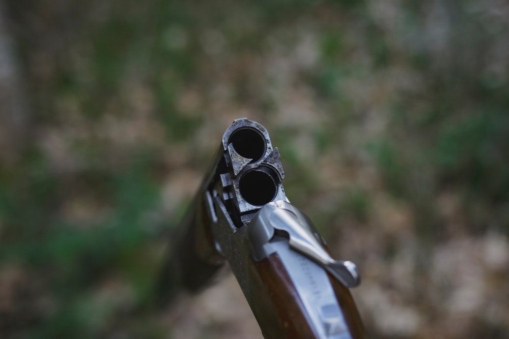 A shotgun
