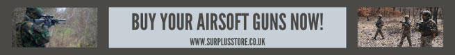 Buy airsoft guns Surplus Store banner