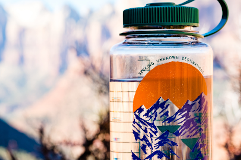 A water bottle 