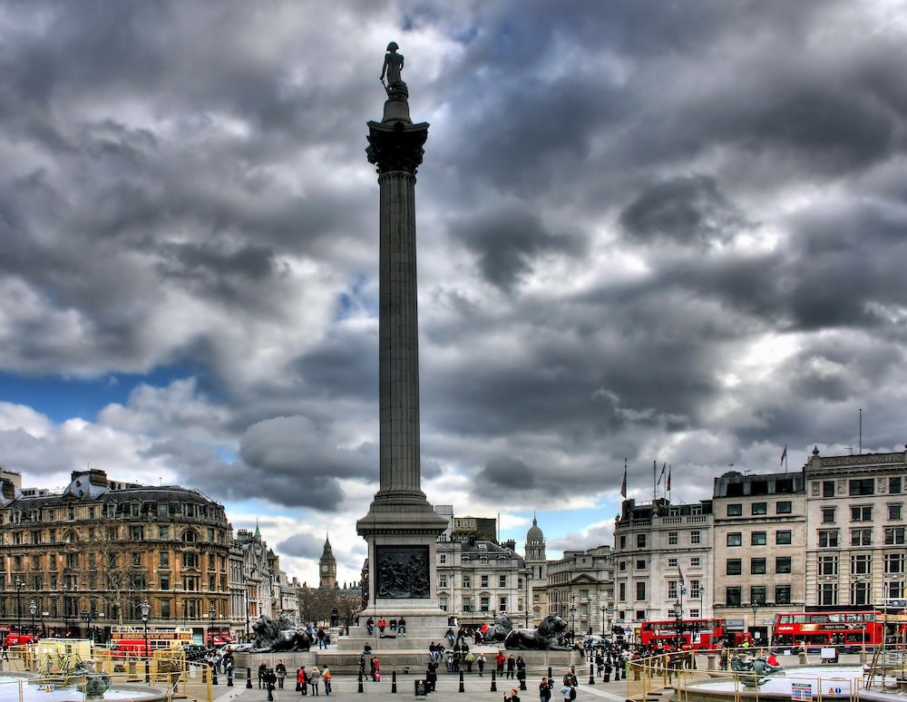 Nelson’s Column in in Trafalgar Square