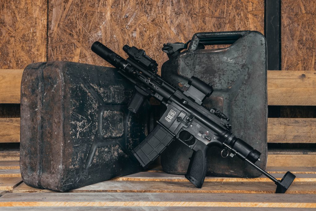 Black airsoft gun