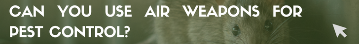 Can you use air weapons for pest control?
